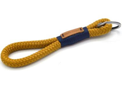 Tau-Schlüsselanhänger MAXI (ca. 15-17 cm lang) mit Takelung in Marineblau