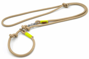 beigefarbene 2-fach-Retrieverleine